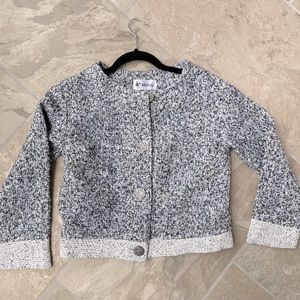 NWOT Very heavy grey tweed wool Jacket